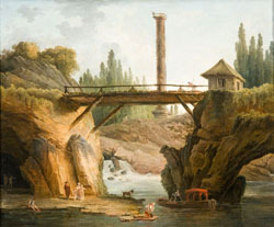 Hubert Robert, 1733-1808 Vue du parc de Méréville huile sur toile, Collection du Conseil général de l’Essonne © Photographie Yves Morelle (DAPM) et Conseil général de l’Essonne