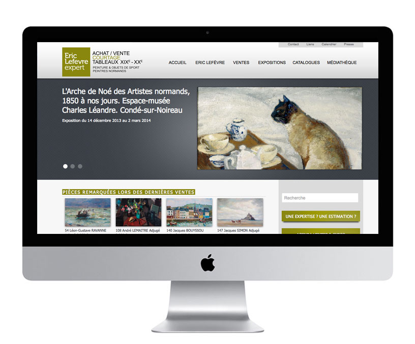 Site Internet pour un Expert en tableaux et passionné d'objets de sport ! Site Internet pour un Expert en tableaux et passionné d'objets de sport !