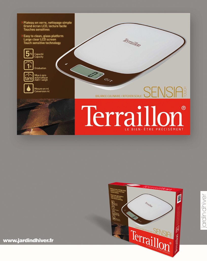 Conception de la charte packaging Terraillon Cuisine