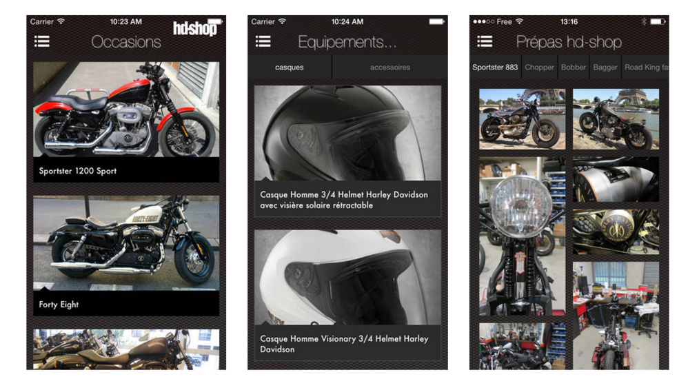 Application Harley-Davidson Iphone Androïd Application Harley-Davidson Iphone Androïd