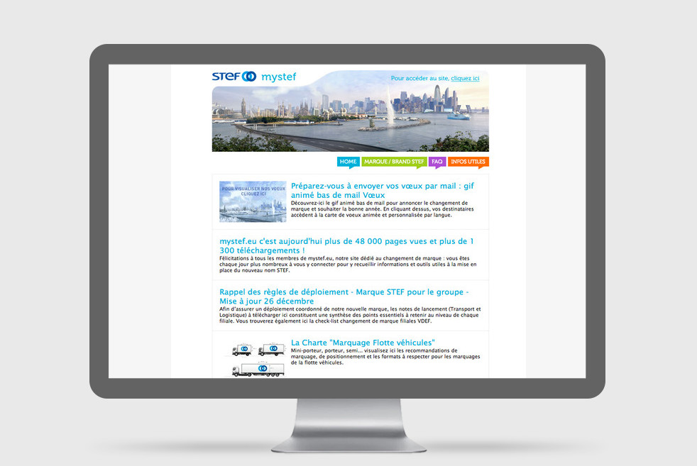 Intranet pour accompagner le changement de Marque Intranet pour accompagner le changement de Marque
