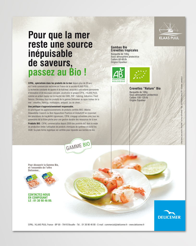 Delicemer : Pour que la mer reste une source inépuisable de saveurs, passez au Bio ! Delicemer : Pour que la mer reste une source inépuisable de saveurs, passez au Bio !