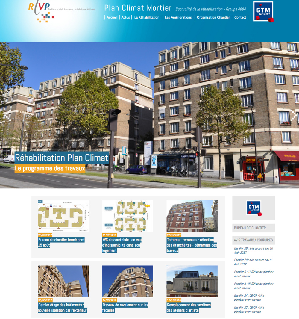 Réhabilitation RIVP en milieu occupé : Résidence Mortier Réhabilitation RIVP en milieu occupé : Résidence Mortier
