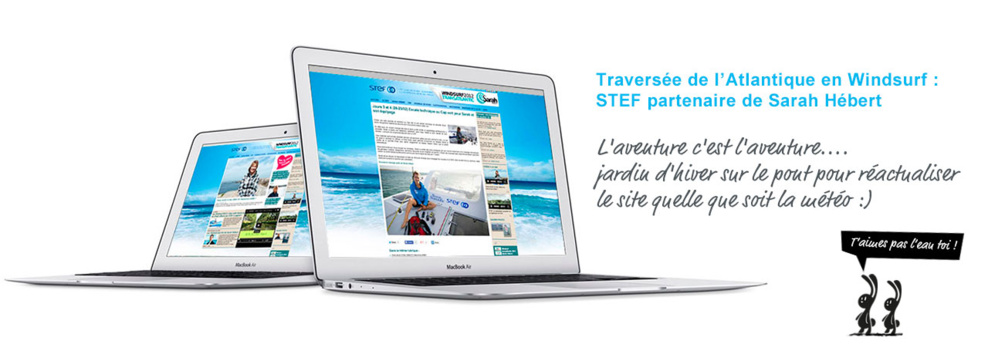 La traversée de l’Atlantique en Windsurf : STEF partenaire de Sarah Hébert La traversée de l’Atlantique en Windsurf : STEF partenaire de Sarah Hébert
