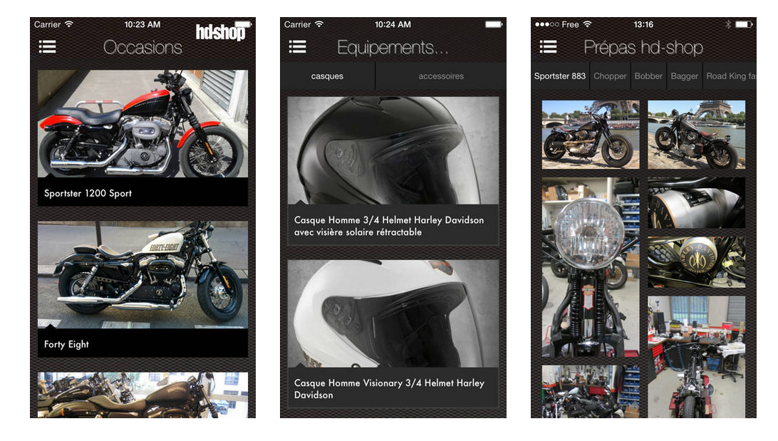 Application Harley-Davidson Iphone Androïd Application Harley-Davidson Iphone Androïd